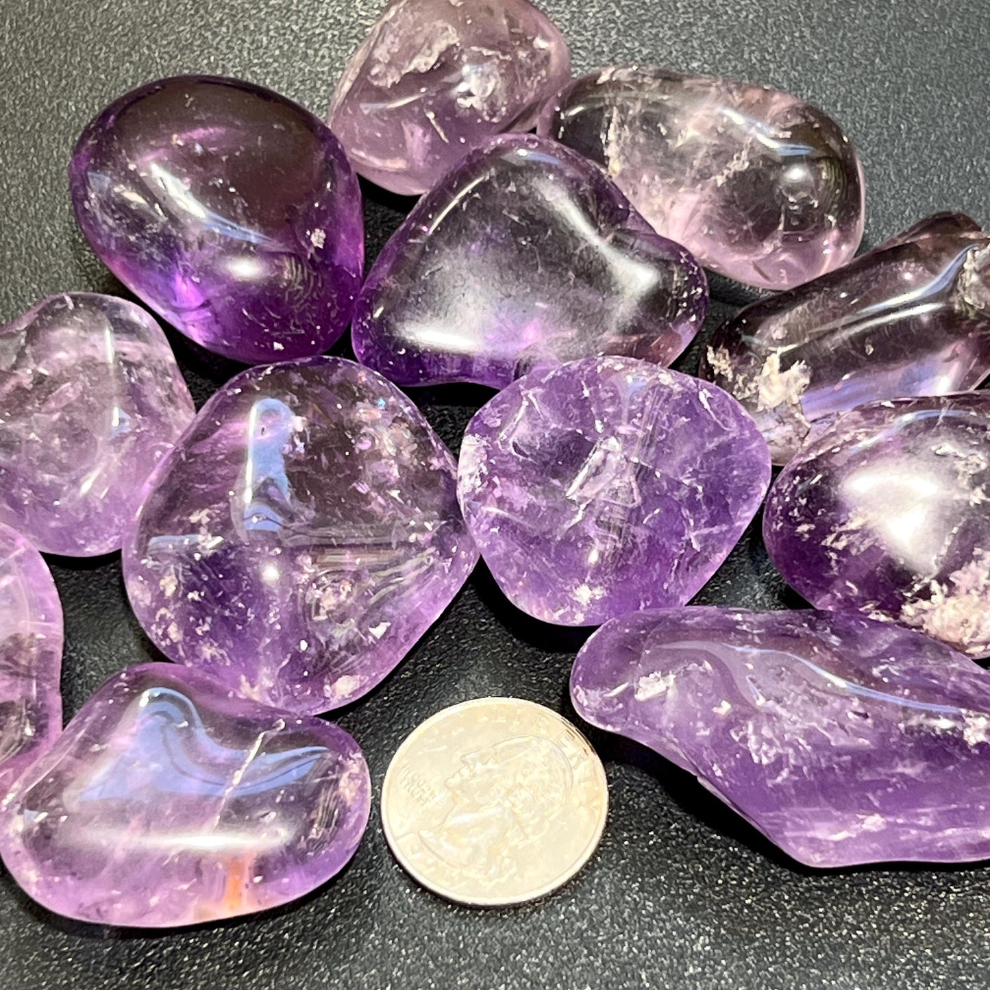Large Purple Amethyst Crystal Tumbled (By The Piece Or Pound)