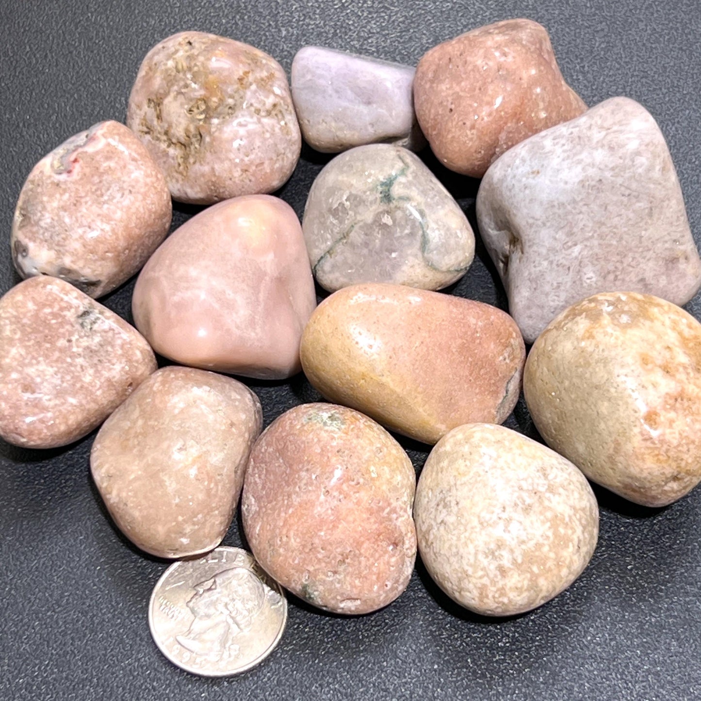 Large Pink Amethyst Crystal Tumbled Stones (By The Piece or Pound)