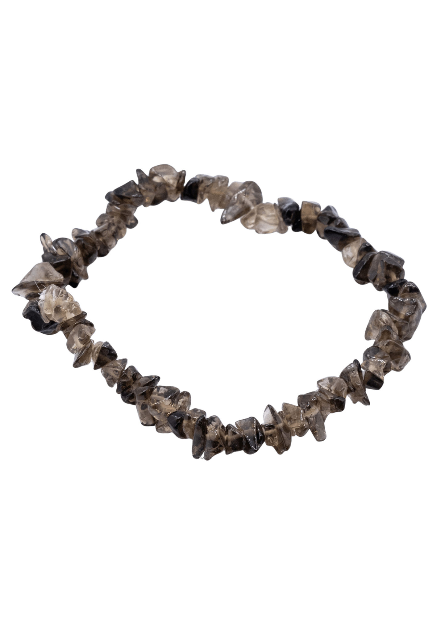 Smoky Quartz Chip Stretch Bracelet