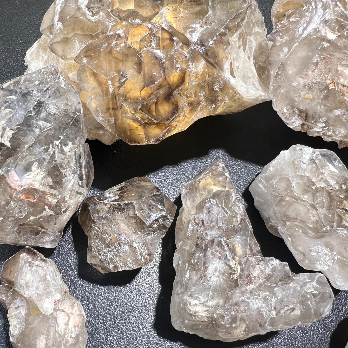 Elestial Alligator Quartz Crystal Clusters Rough Raw