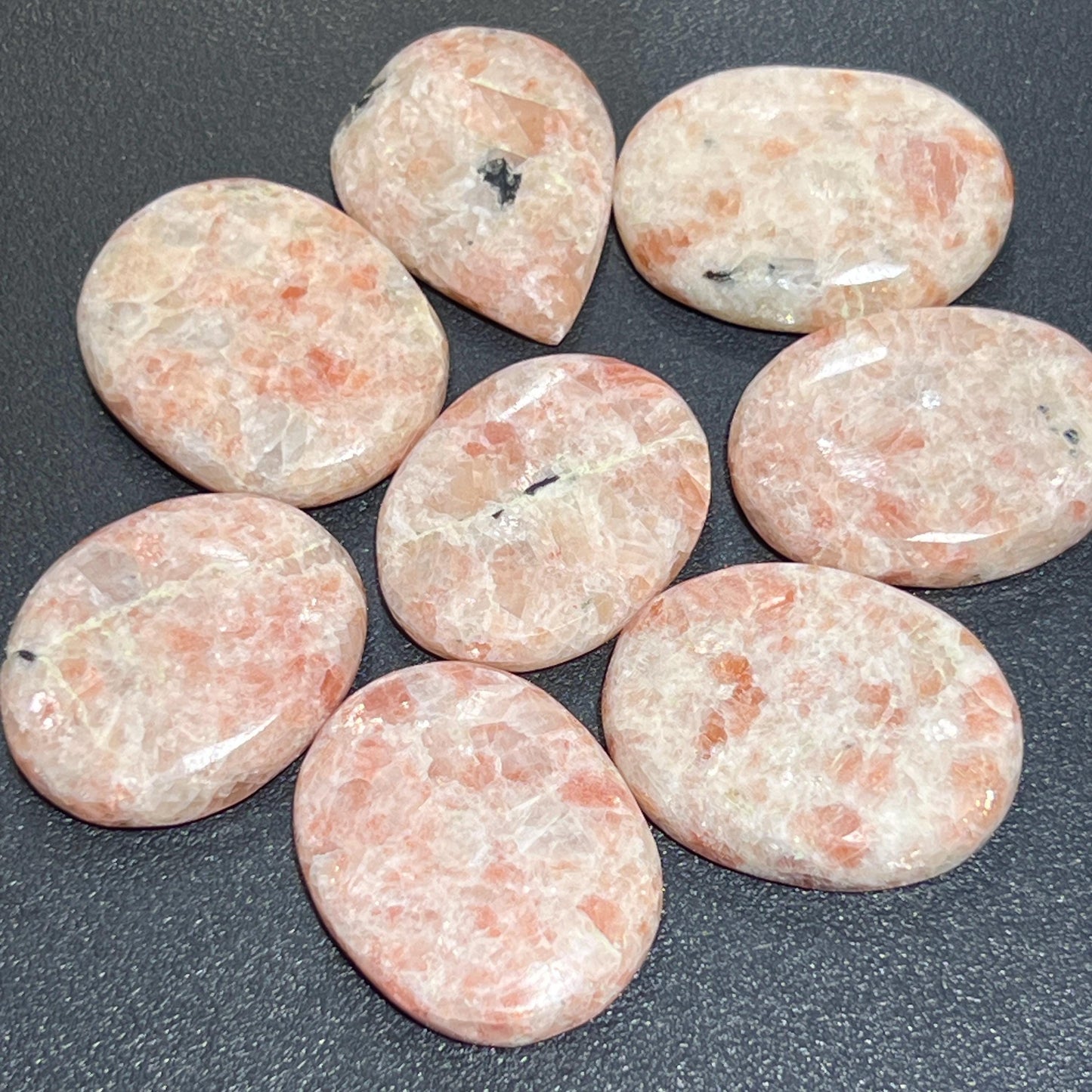Sunstone Heliolite Cabochons Jewelry Necklace Making Supply
