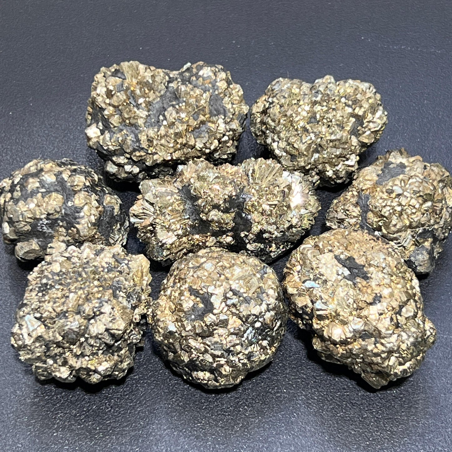 Marcasite Crystal Nodules Iron Pyrite Large Gold Nugget Rough