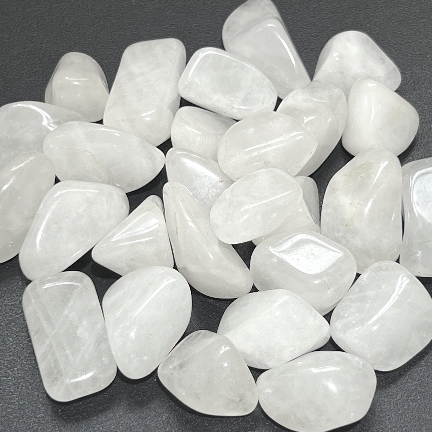 White Quartz Crystal Tumbled Stones (By The Piece or Pound)