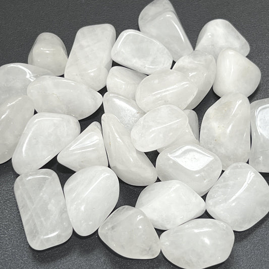 White Quartz Crystal Tumbled Stones (By The Piece or Pound)