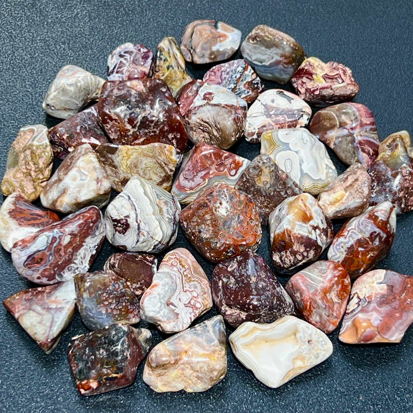 Crazy Lace Agate Tumbled (By The Piece Or Pound) Polished Gemstones