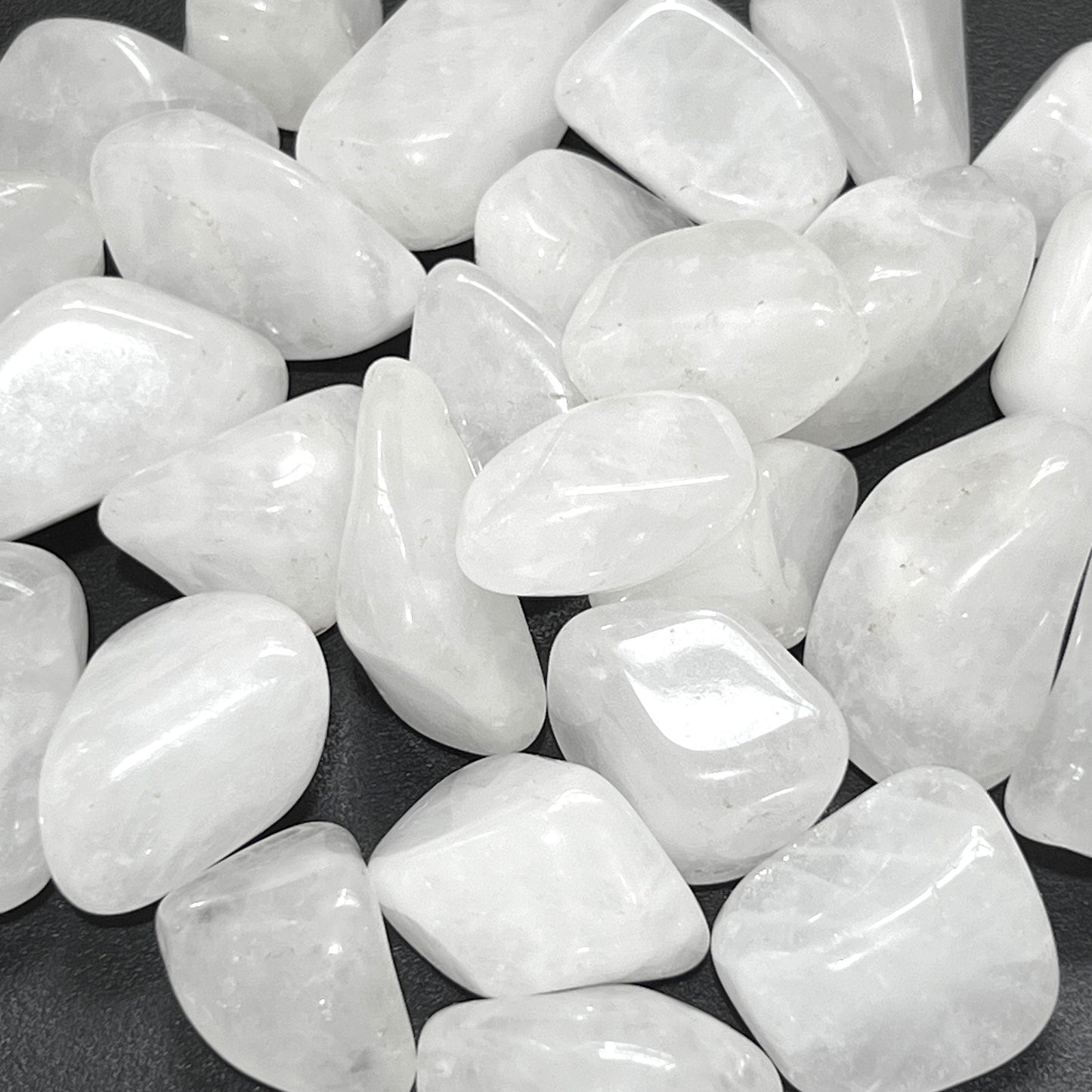 White Quartz Crystal Tumbled Stones (By The Piece or Pound)