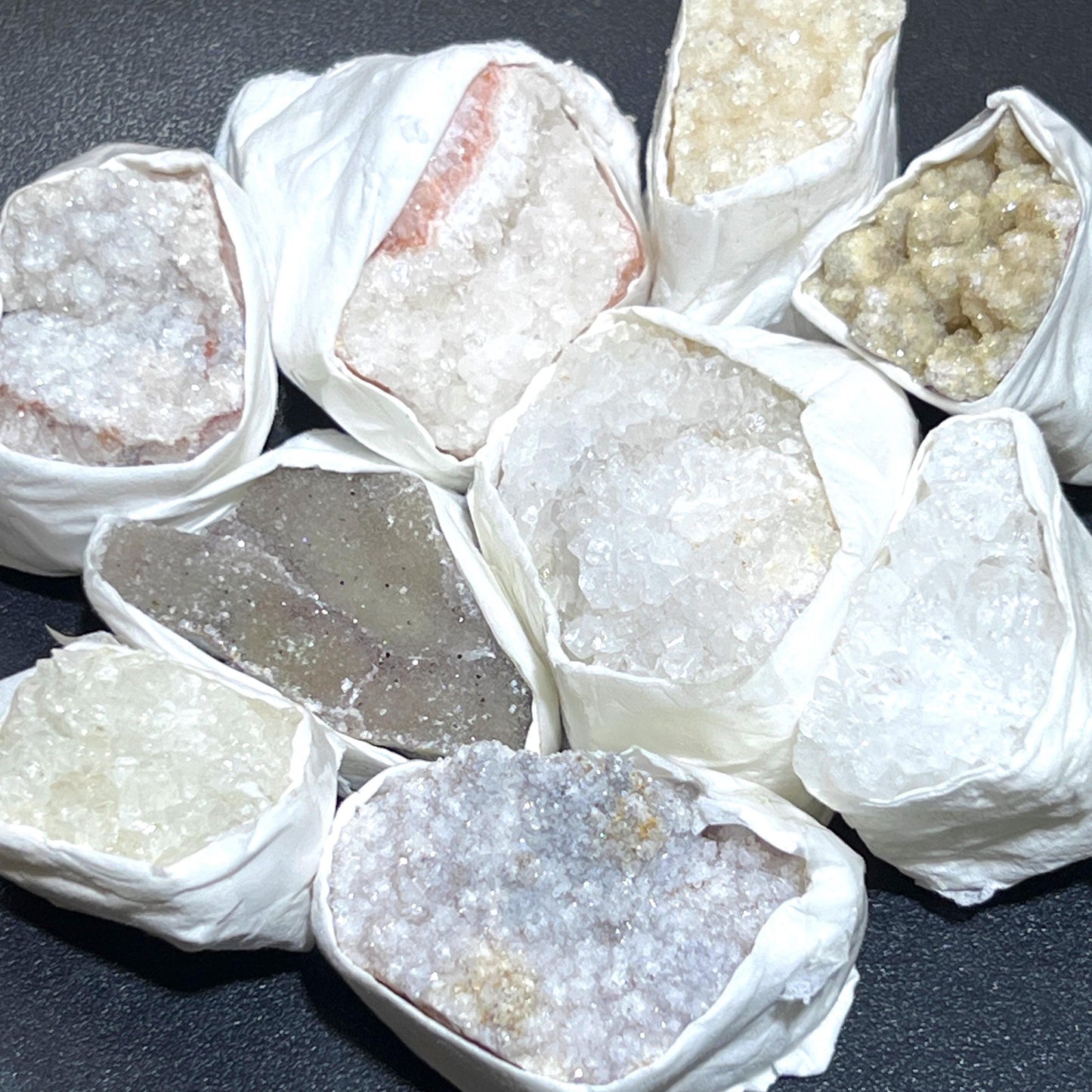Assorted Mixed Druzy Crystal Rough Clusters (By The Piece or Pound)