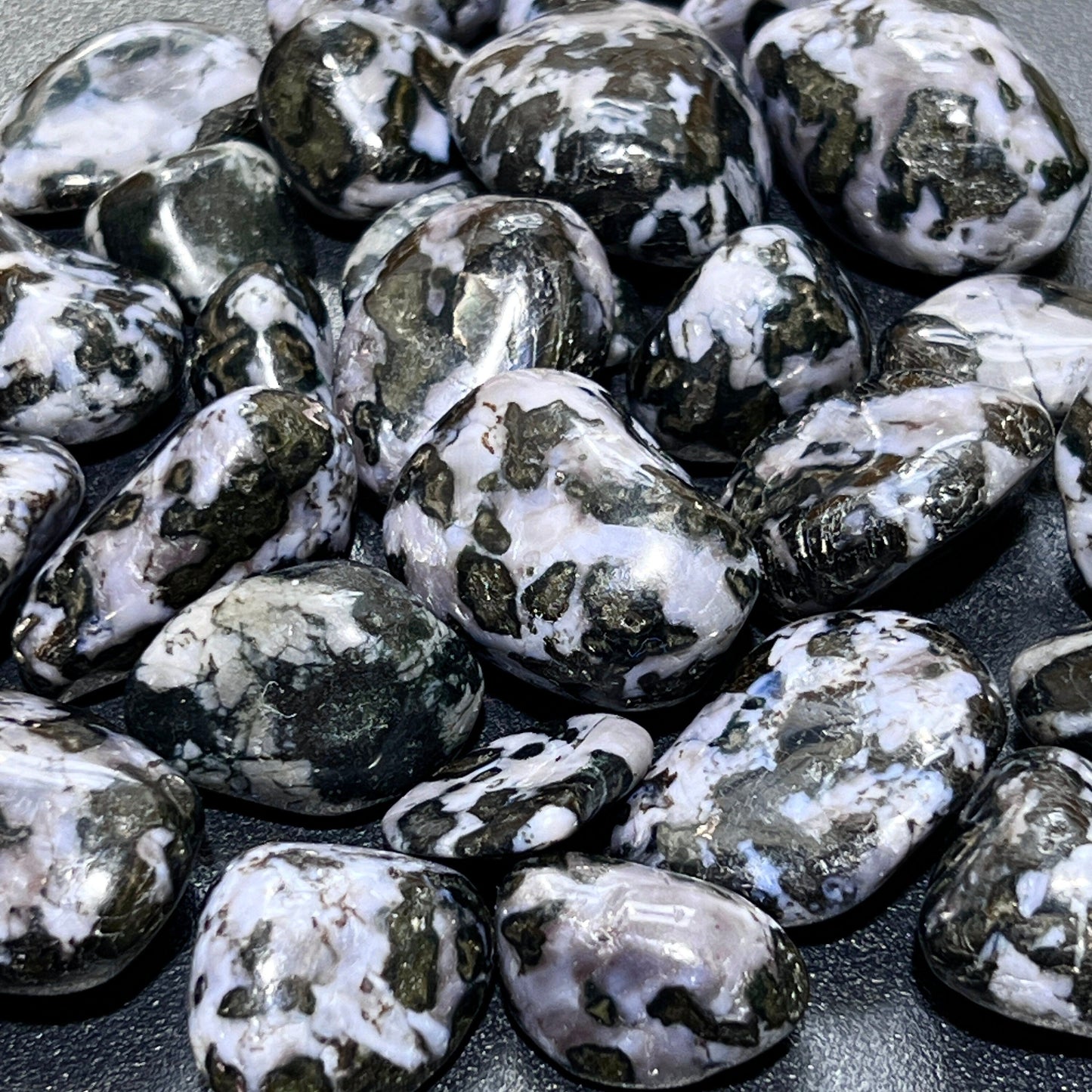 Indigo Gabbro Tumbled (Mystical Merlinite)(By The Piece Or Pound)