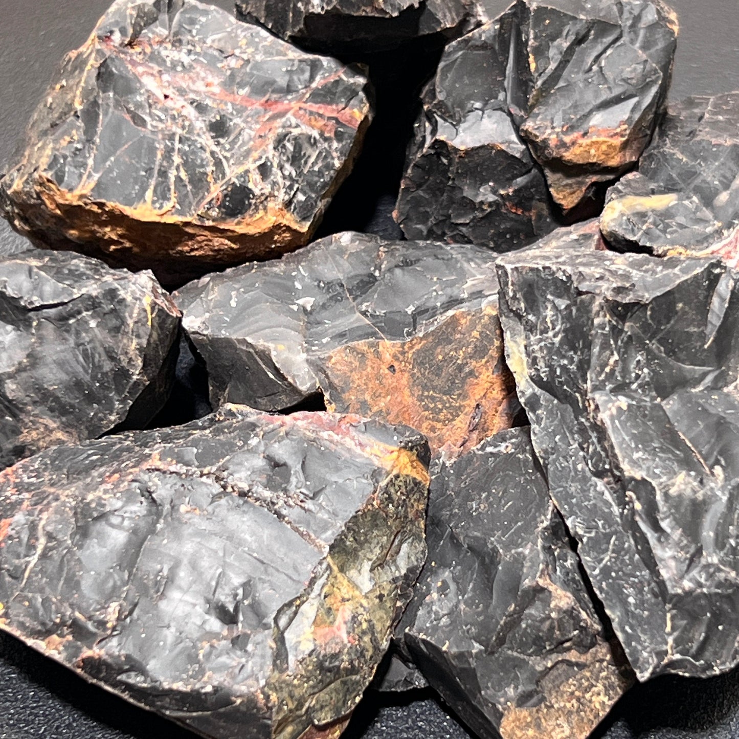 Large Black Onyx Rough Raw Stones (By The Piece or Pound)