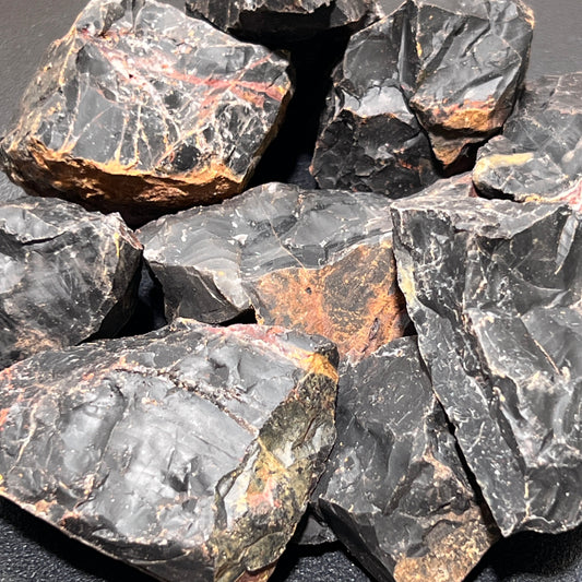 Large Black Onyx Rough Raw Stones (By The Piece or Pound)