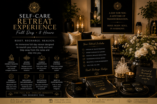 Self-Care Retreat Experience Full Day (8 Hours)