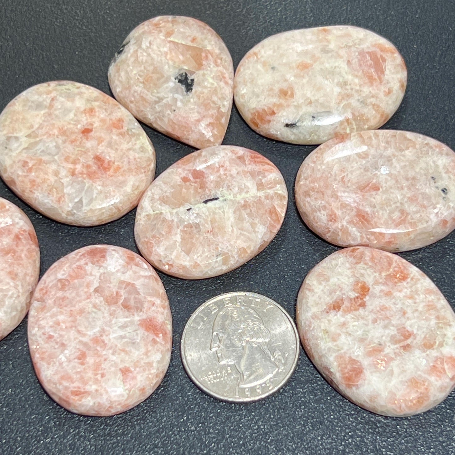 Sunstone Heliolite Cabochons Jewelry Necklace Making Supply