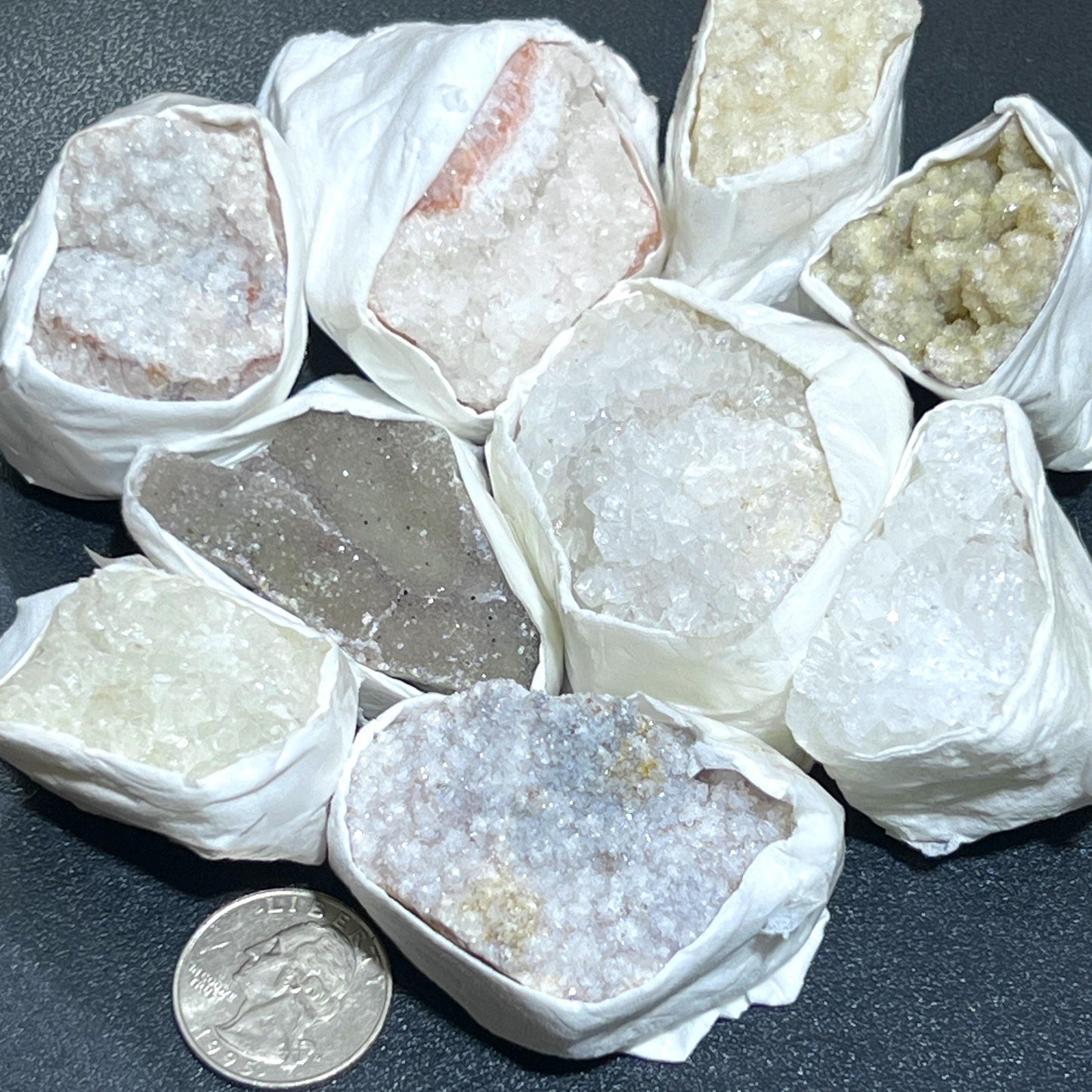 Assorted Mixed Druzy Crystal Rough Clusters (By The Piece or Pound)