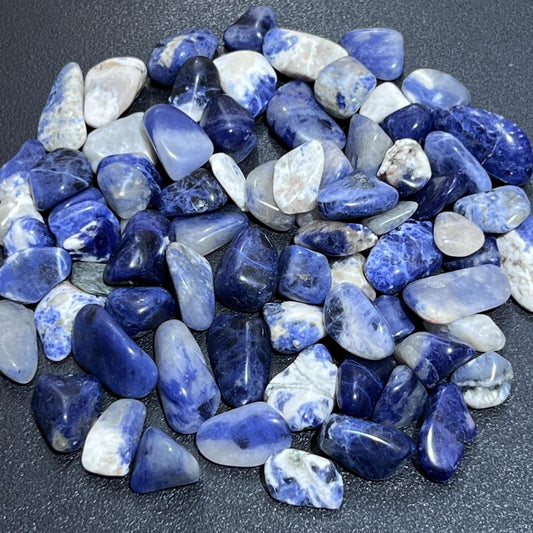 Blue Sodalite Small Tumbled Stones (By The Ounce or Pound)