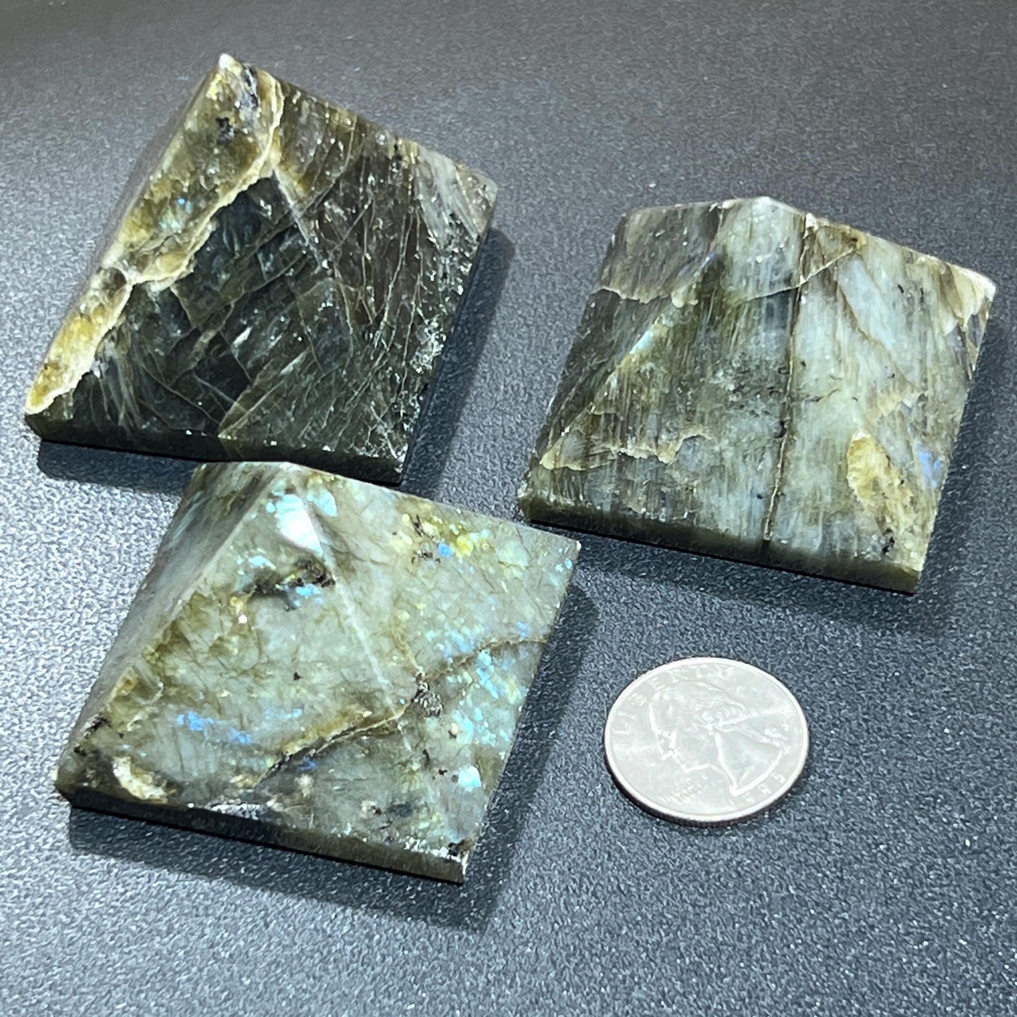 Labradorite Pyramid Crystal Carving