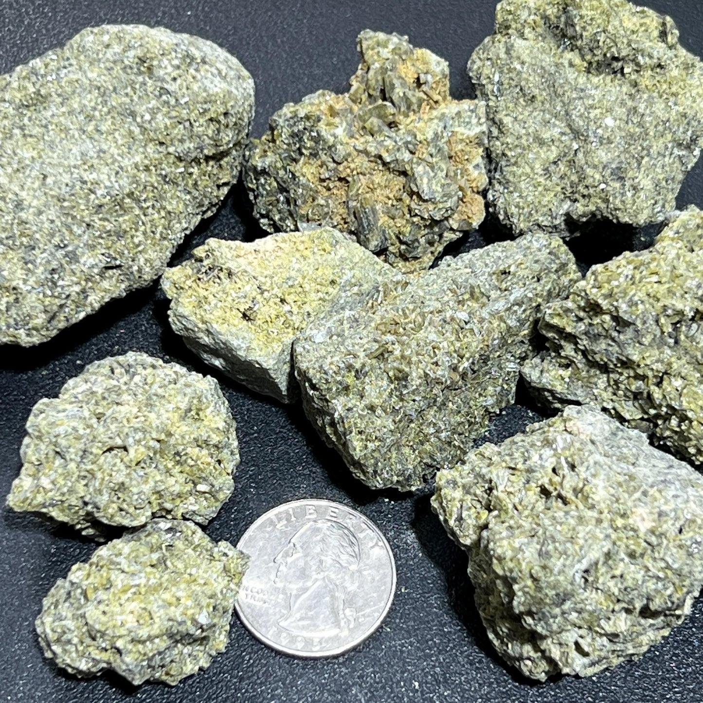 Green Epidote Crystal Rough Raw Stones (By The Piece or Pound)