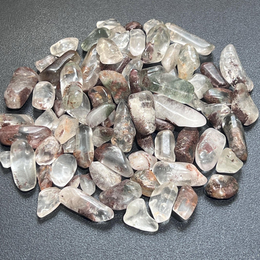 Garden Quartz Crystal (Mystical Lodolite) Small Tumbled Stones (By The Ounce Or Pound)