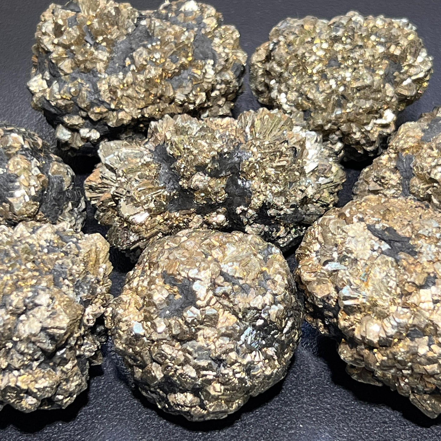 Marcasite Crystal Nodules Iron Pyrite Large Gold Nugget Rough