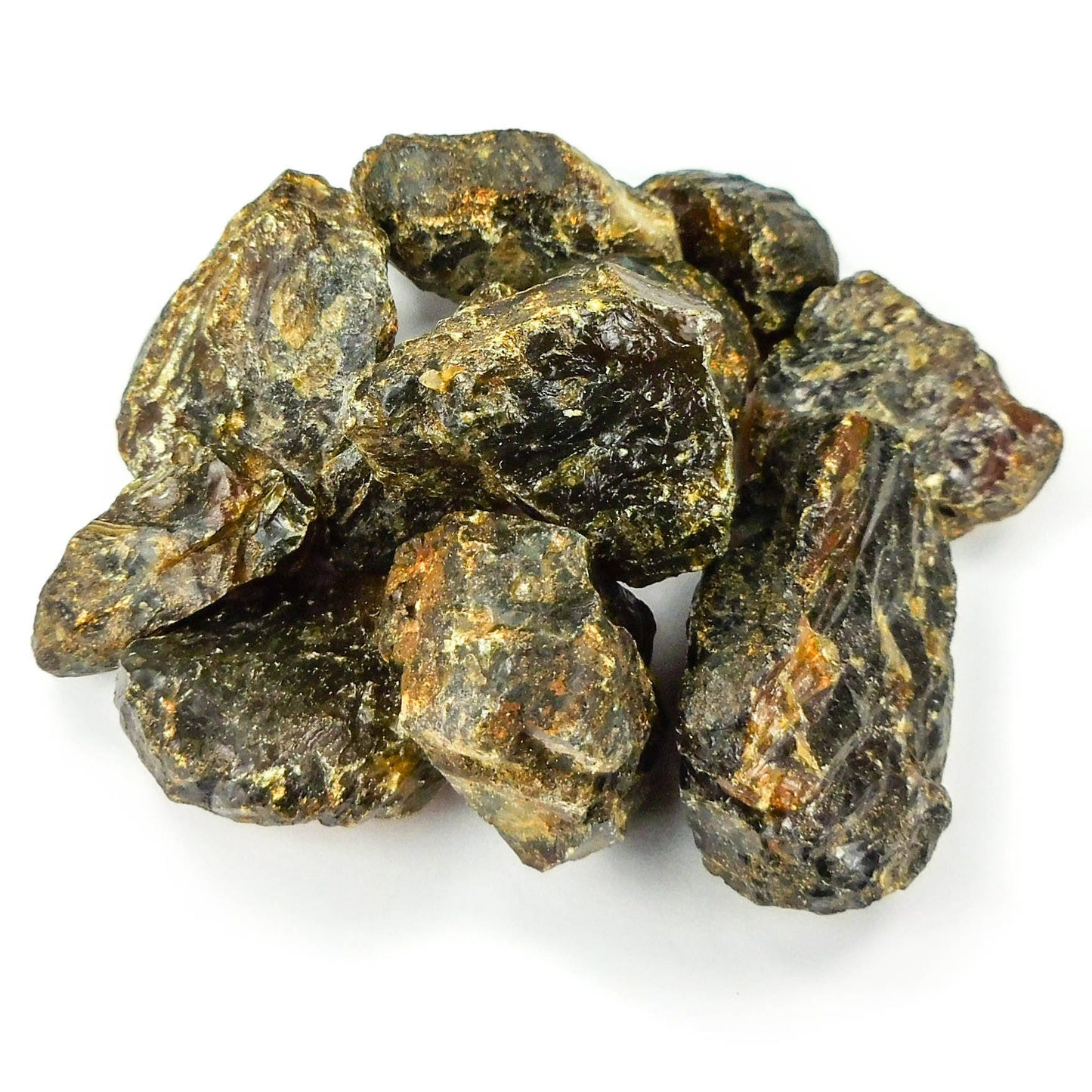Black Amber Fossilized Tree Resin Mixed Sizes Rough Raw Stones (By The Piece or Pound)(UV Reactive)