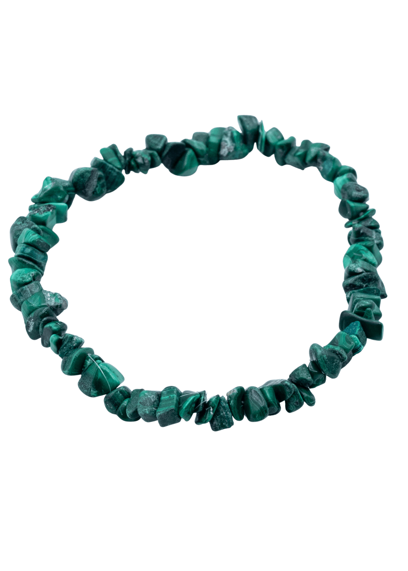 Malachite Chip Stretch Bracelet